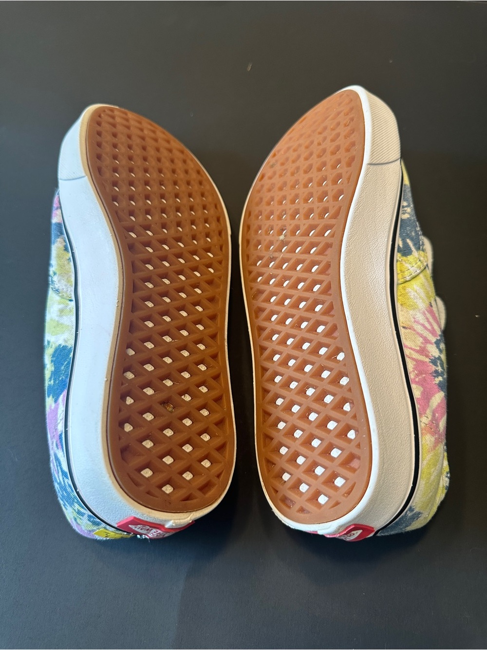 Vans Tie-Dye Canvas Sneakers in Pink, Blue & Yellow - Picture 5 of 6